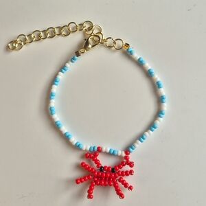 Colorful Beaded Crab Bracelet